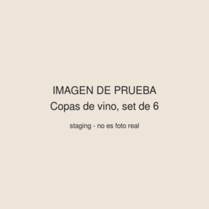 Copas de vino, set de 6