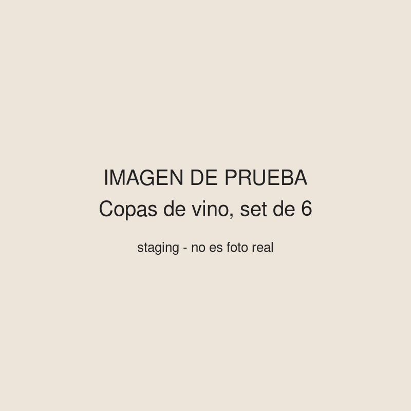 Copas de vino, set de 6