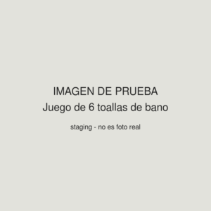 Juego de 6 toallas de bano