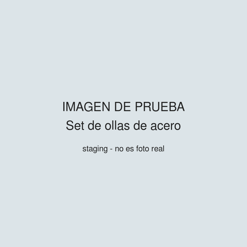Set de ollas de acero